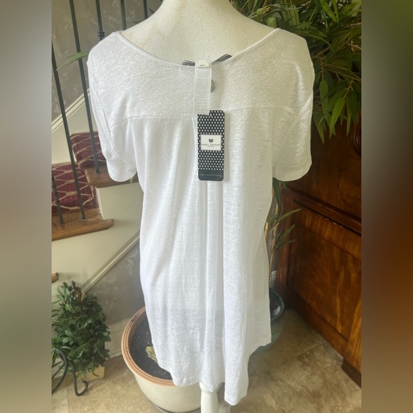 Noel Asmar Cheval Linen tee. large NWT. Horse print crewneck, white and black. - Picture 5 of 12